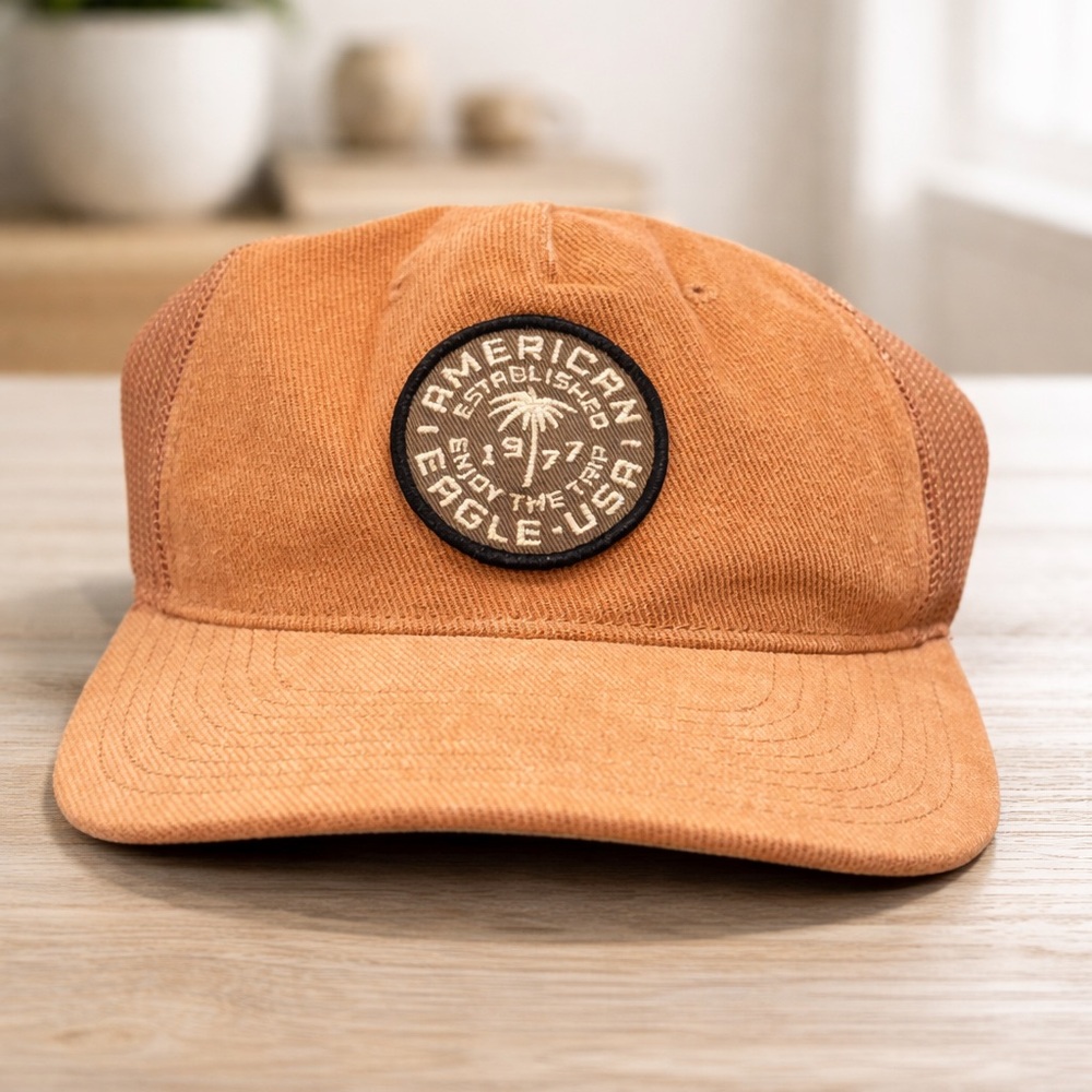 American Eagle Outfitters Burnt Orange Cap OS-Adjustable Back